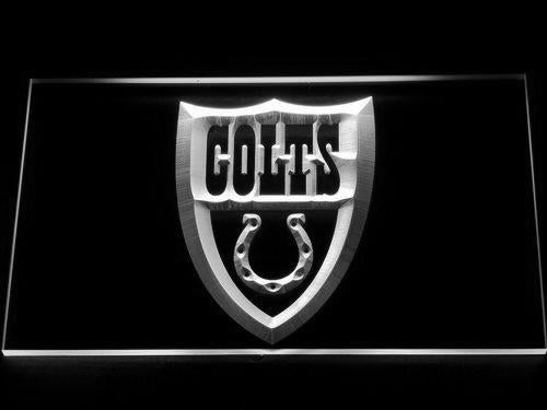 Indianapolis Colts (2) LED Neon Sign USB - White - TheLedHeroes