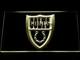Indianapolis Colts (2) LED Neon Sign USB - Yellow - TheLedHeroes