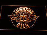Johnson Oils - Time Tells LED Neon Sign Electrical - Orange - TheLedHeroes