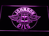 Johnson Oils - Time Tells LED Neon Sign USB - Purple - TheLedHeroes
