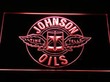 Johnson Oils - Time Tells LED Neon Sign USB - Red - TheLedHeroes