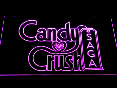Candy Crush Saga LED Neon Sign USB - Purple - TheLedHeroes
