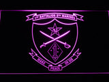 FREE 1st Battalion 5th Marines LED Sign - Purple - TheLedHeroes