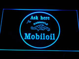 Mobiloil Gargoyle LED Neon Sign USB - Blue - TheLedHeroes