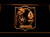 1st Battalion 6th Marines LED Neon Sign USB - Orange - TheLedHeroes