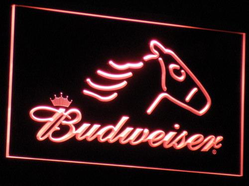 Budweiser Horse LED Neon Sign Electrical - Red - TheLedHeroes