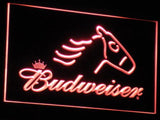 Budweiser Horse LED Neon Sign USB - Red - TheLedHeroes