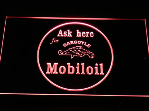 Mobiloil Gargoyle LED Neon Sign USB - Red - TheLedHeroes