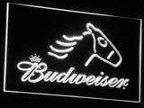 Budweiser Horse LED Neon Sign USB - White - TheLedHeroes
