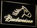 Budweiser Horse LED Neon Sign Electrical - Yellow - TheLedHeroes