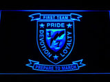 1st Battalion 7th Marines LED Neon Sign USB - Blue - TheLedHeroes