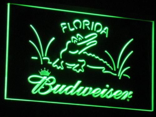 Budweiser Florida LED Neon Sign USB - Green - TheLedHeroes