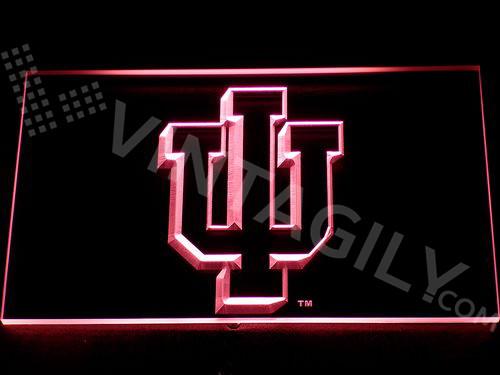 Indiana Hoosiers LED Neon Sign Electrical - Red - TheLedHeroes