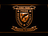 FREE 1st Battalion 7th Marines LED Sign - Orange - TheLedHeroes