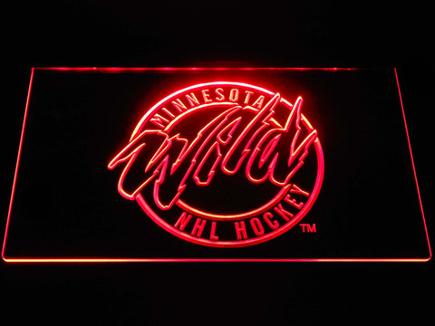 Minnesota Wild (2) LED Neon Sign USB - Red - TheLedHeroes