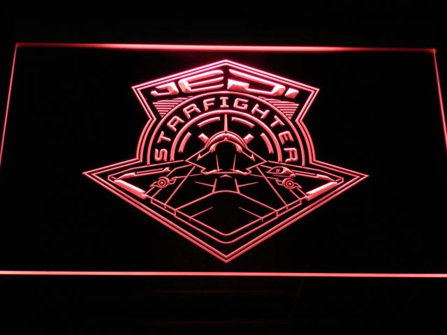 Star Wars Jedi Starfighter LED Neon Sign USB - Red - TheLedHeroes