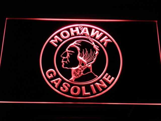 Mohawk Oil LED Neon Sign Electrical - Red - TheLedHeroes