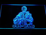 Star Wars Obi-Wan LED Neon Sign Electrical - Blue - TheLedHeroes