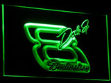 Budweiser Dale Earnhardt Jr. #8 (2) LED Neon Sign USB - Green - TheLedHeroes