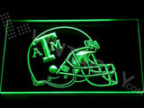 Texas A&M Helmet LED Sign - Green - TheLedHeroes