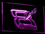 Budweiser Dale Earnhardt Jr. #8 (2) LED Neon Sign USB - Purple - TheLedHeroes
