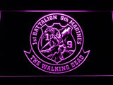 1st Battalion 9th Marines LED Neon Sign Electrical - Purple - TheLedHeroes