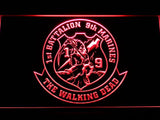 1st Battalion 9th Marines LED Neon Sign USB - Red - TheLedHeroes