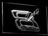 Budweiser Dale Earnhardt Jr. #8 (2) LED Neon Sign USB - White - TheLedHeroes