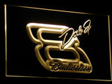 Budweiser Dale Earnhardt Jr. #8 (2) LED Neon Sign USB - Yellow - TheLedHeroes