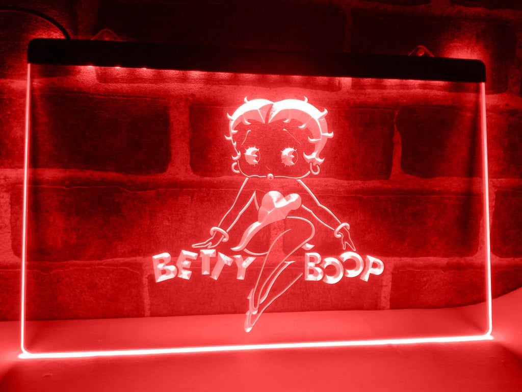 Betty Boop LED Neon Sign USB - Red - TheLedHeroes