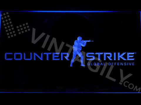 Counter Strike Global Offensive LED Sign - Blue - TheLedHeroes