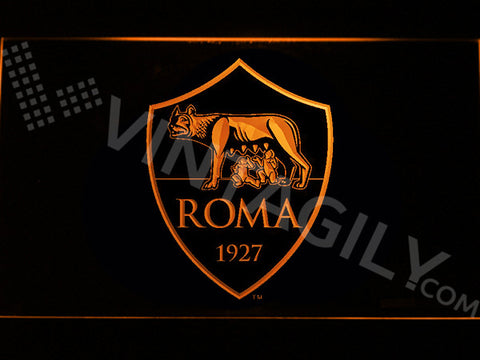 AS Roma LED Sign - Orange - TheLedHeroes