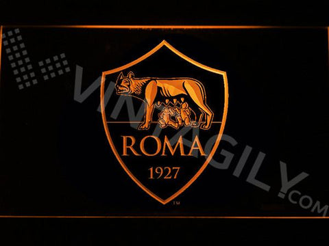 AS Roma LED Neon Sign USB - Orange - TheLedHeroes