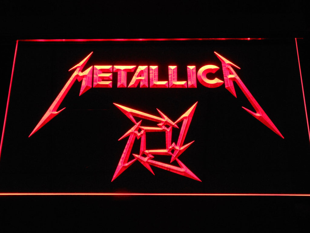Metallica (5) LED Neon Sign USB - Red - TheLedHeroes