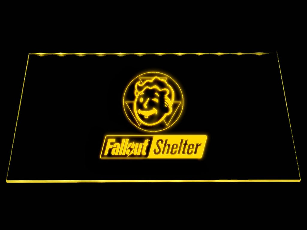 Fallout Shelter LED Neon Sign USB - Yellow - TheLedHeroes