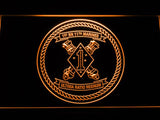 1st Battalion 11th Marines LED Neon Sign USB - Orange - TheLedHeroes