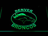 Denver Broncos (12) LED Neon Sign Electrical - Green - TheLedHeroes
