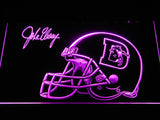 Denver Broncos John Elway LED Neon Sign Electrical - Purple - TheLedHeroes