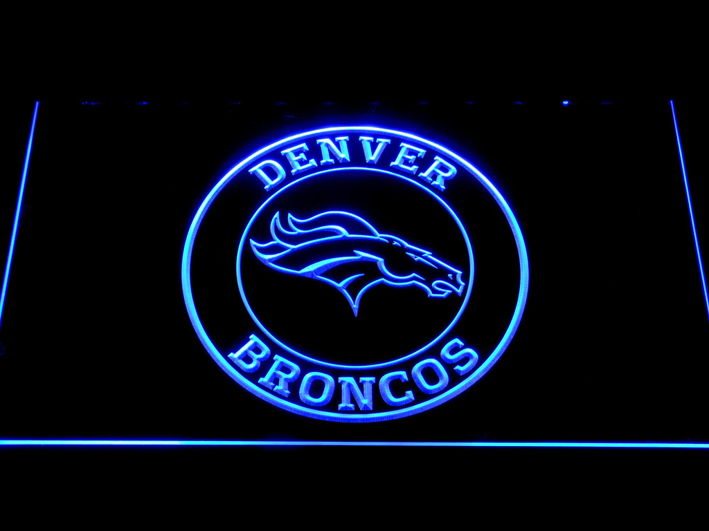 FREE Denver Broncos (13) LED Sign - Blue - TheLedHeroes