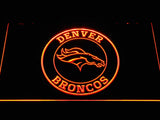 Denver Broncos (13) LED Neon Sign Electrical - Orange - TheLedHeroes