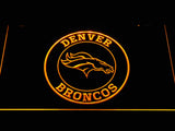 Denver Broncos (13) LED Neon Sign Electrical - Yellow - TheLedHeroes