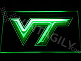 FREE Virginia Tech Hokies LED Sign - Green - TheLedHeroes