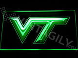 Virginia Tech Hokies LED Neon Sign Electrical - Green - TheLedHeroes