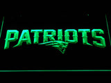 New England Patriots (8) LED Neon Sign Electrical - Green - TheLedHeroes