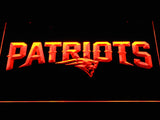 New England Patriots (8) LED Neon Sign Electrical - Orange - TheLedHeroes