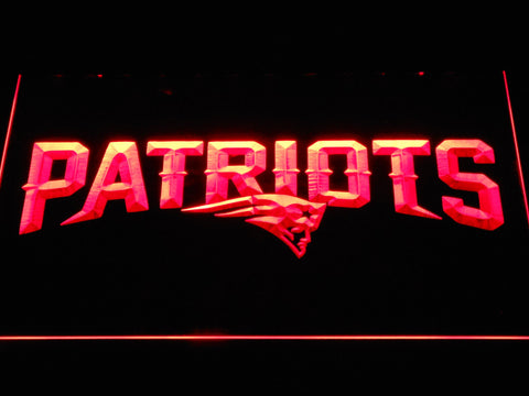New England Patriots (8) LED Neon Sign Electrical - Red - TheLedHeroes
