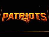 New England Patriots (8) LED Neon Sign Electrical - Yellow - TheLedHeroes