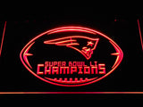 New England Patriots Super Bowl LI Champions LED Neon Sign USB - Red - TheLedHeroes