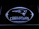 New England Patriots Super Bowl LI Champions LED Sign - White - TheLedHeroes