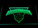 Pittsburgh Steelers (8) LED Neon Sign USB - Green - TheLedHeroes